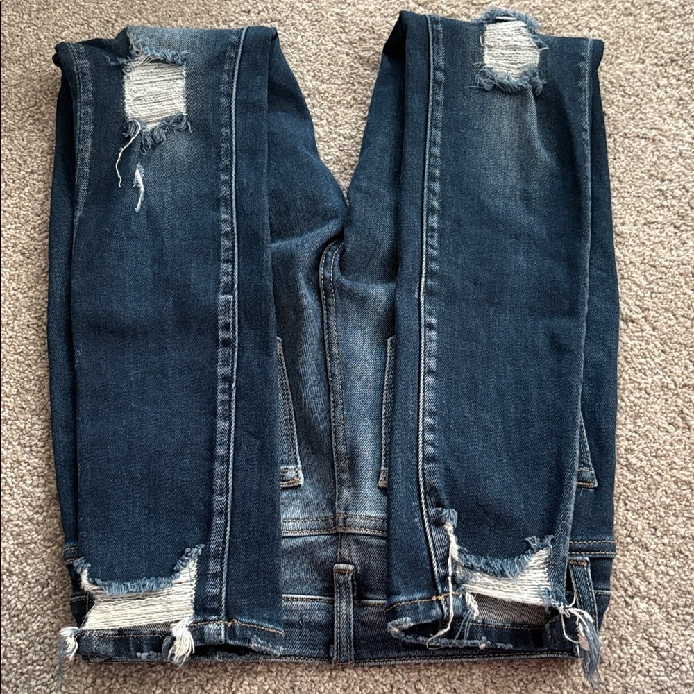 KanCan Distressed Buttonfly Skinny Jeans - Picture 4 of 5